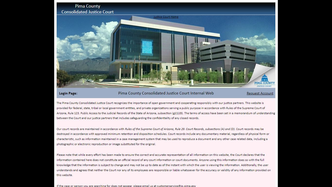 LOGIN - Pima County Courthouse