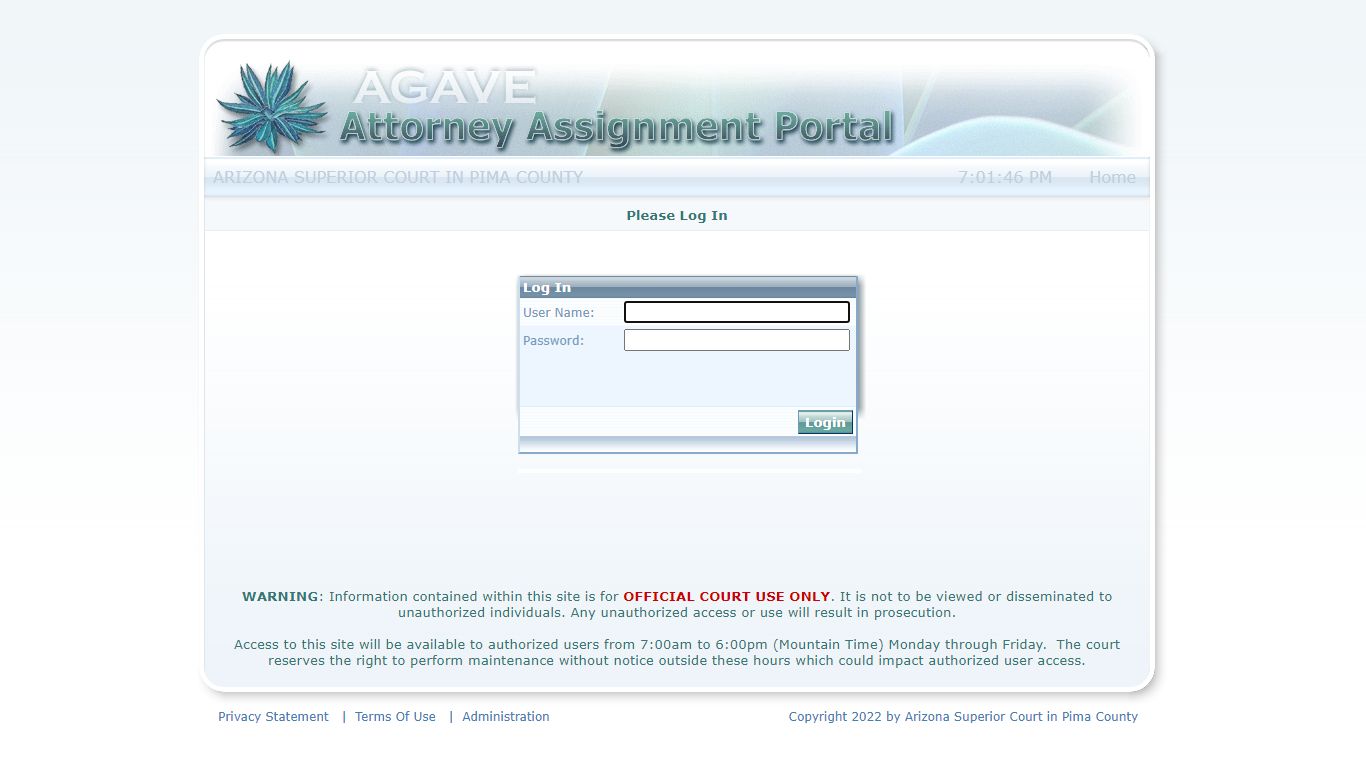 Agave Attorney Assignment Portal